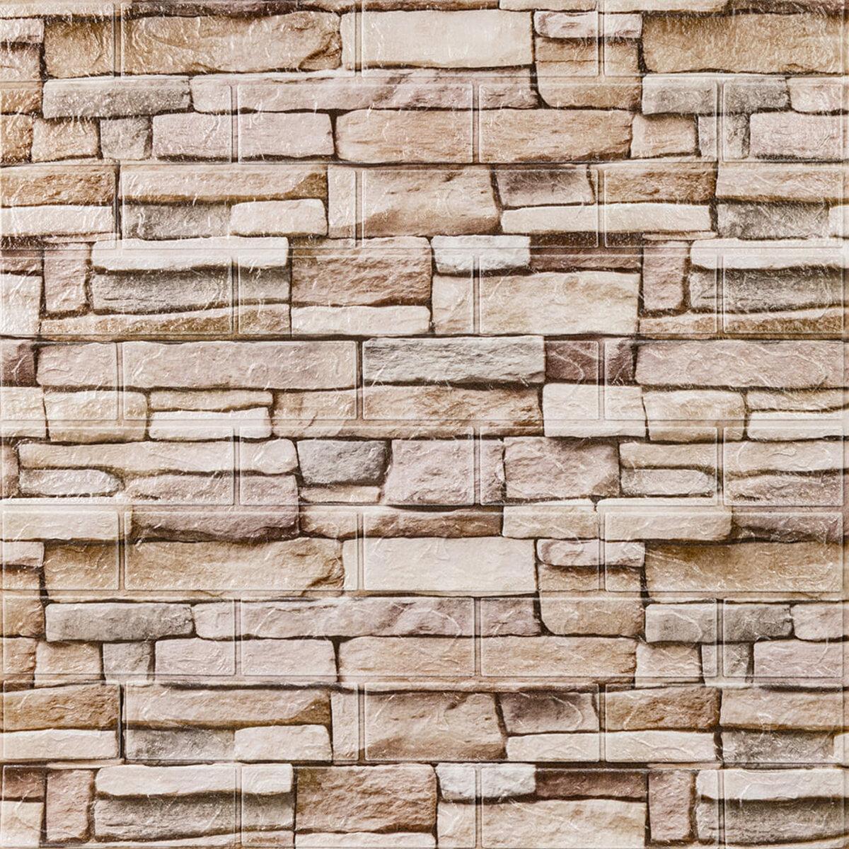 Самоклеюча 3D панель 700х770х3мм Катиринославська цегла (344-3) SW-00001383