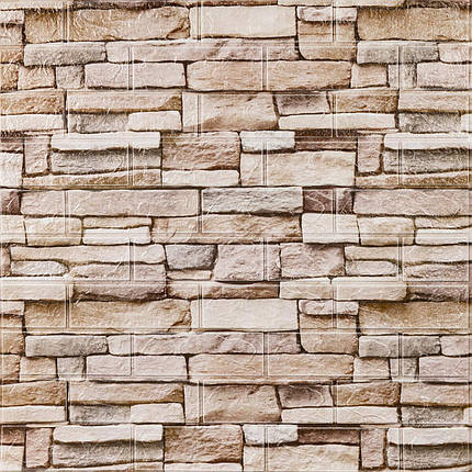 Самоклеюча 3D панель 700х770х3мм Катиринославська цегла (344-3) SW-00001383, фото 1