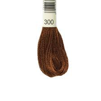 20 шт Нитка для вышивки мулине Peri 300 коричневый Код/Артикул 87