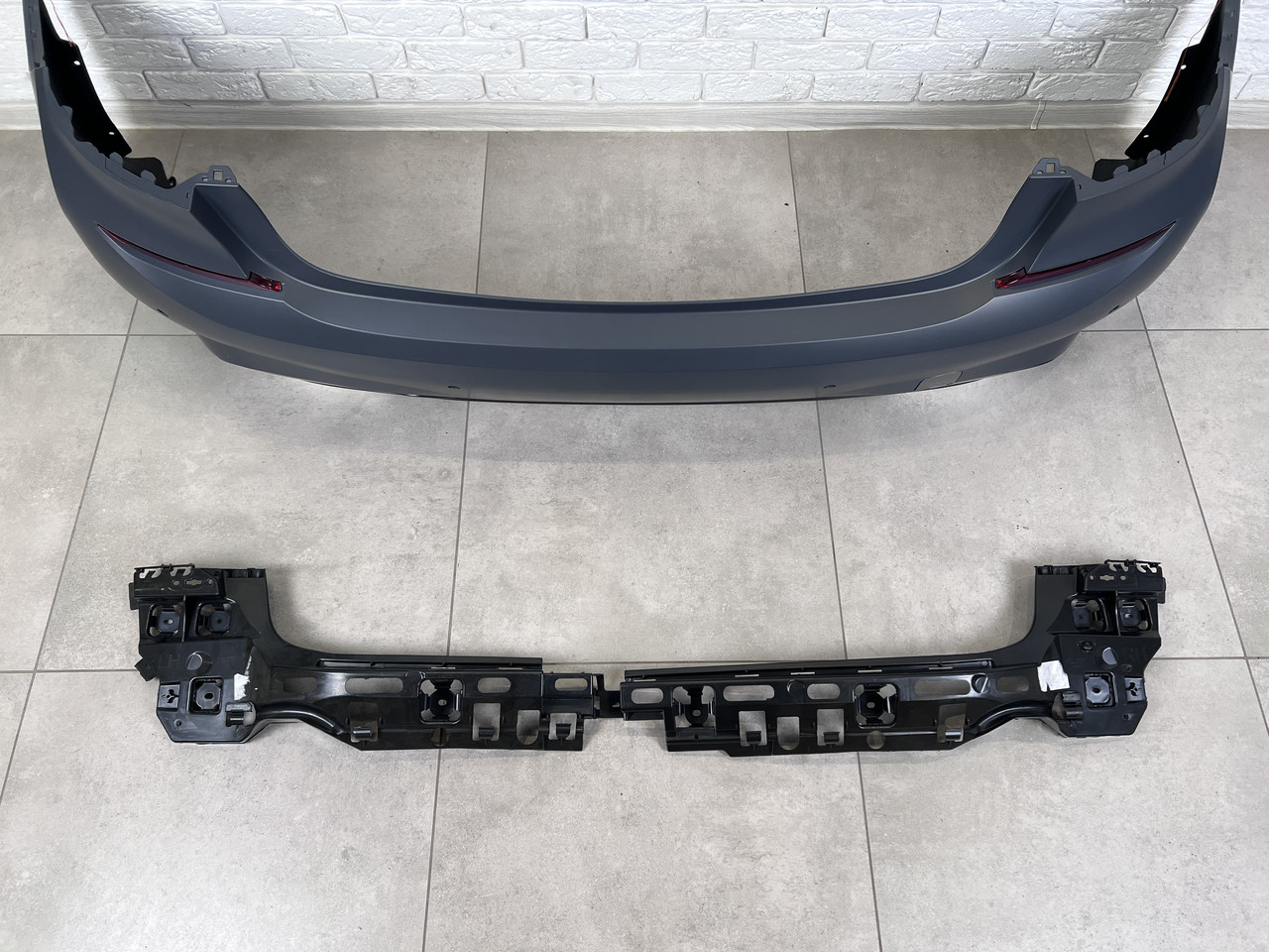 Задній бампер у зборі M paket BMW 3 series G20 2018-2023 під широкі вихлопні, фото 1