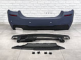 Задній бампер у зборі M Paket BMW 5 Series F10 2010-2016 під 1 трубу, фото 4