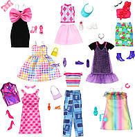 Набір одягу для ляльок Барбі Barbie Clothes Fashion Pack with 8 Complete Outfits HRG56