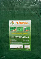Тент тарпауліновий універсальний водонепроникний 3х5м 90 г/м2