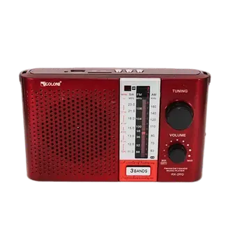Радіоприймач Golon RX-F12 c USB та SD Червоний Портативне радіо на акумуляторі