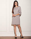 СукняJ.LONDON віскоза стрейч рукав 3/4 дві кишені 48 бежева, фото 7
