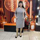 СукняJ.LONDON віскоза стрейч рукав 3/4 дві кишені 48 бежева, фото 4