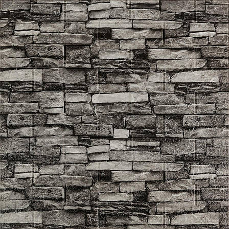 Самоклейна 3D панель 700x770x3мм Графітовий (59-3) SW-00001481, фото 1