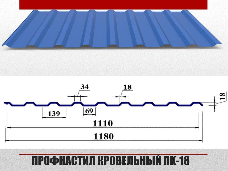 Профнастил ПК 18 0,5мм ArcelorMittal «Альба Профиль» - фото 6 - id-p2103011979
