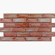 Декоративна ПВХ панель 960х480х4мм Коричнево-рожева цегла SW-00001426