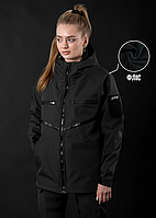 Тактична куртка жіноча Чорний L, куртка демісезонна, тактична куртка для жінок