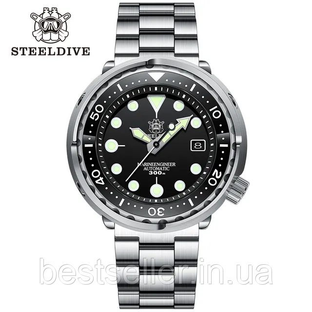 STEELDIVE SD1975 47MM 30ATM(300M) (В СТИЛЕ SEIKO PROSPEX TUNA) NH35A BLACK DIAL