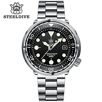 STEELDIVE SD1975 47MM 30ATM(300M) (В СТИЛЕ SEIKO PROSPEX TUNA) NH35A BLACK DIAL