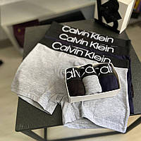 Комплект трусов боксеры CK Calvin Klein Boxer 3 шт мужских разные цвета хлопок