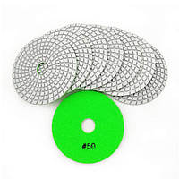Алмазный шлифовальный гибкий диски 100мм SHDIATOOL (A602) №50 Круг алмазный для влажной полировки