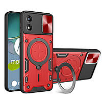 Чохол Magnetic Shield для Motorola Moto E13 бампер протиударний із підставкою Red