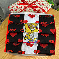 Лучший набор носков женских на 12 пар 36-41 р яркие с принтом крутые и оригинальные повседневные, модные shark