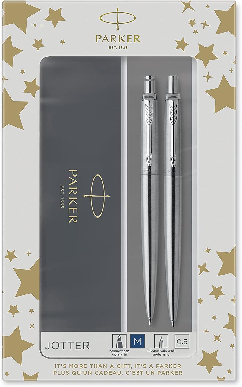 Набір Parker JOTTER Stainless Steel CT BP+PCL (ручка кулькова + олівець) (16172b23)