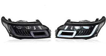 Фари передні LED Range Rover Sport L494 2014-2017 Ренж Ровер спорт 494 дві лінзи рестайлінг тюнінг