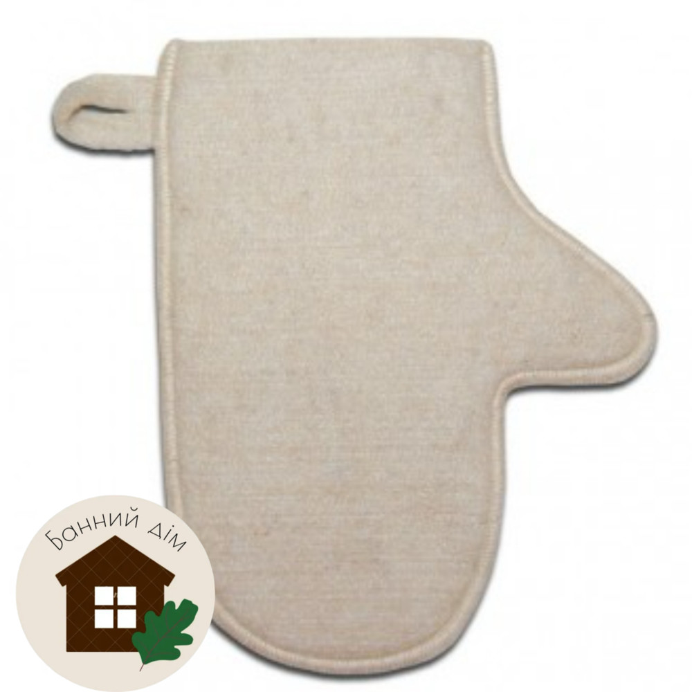 Рукавиця для лазні (натуральна вовна), фото 1