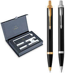 Набір ручок Parker IM 17 Black GT BP + CT BP в подарунковій упаковці DUO24 (22002b24)