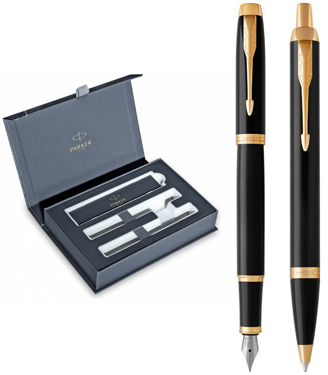 Набір ручок Parker IM 17 Black GT FP+BP в подарунковій упаковці DUO24 (22092b24)
