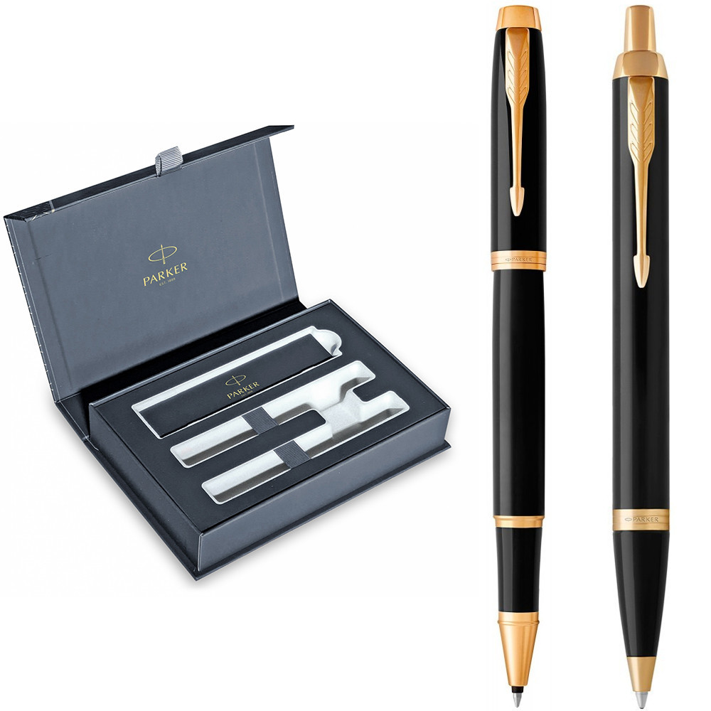 Набір ручок Parker IM 17 Black GT RB+BP в подарунковій упаковці DUO24 (22082b24)