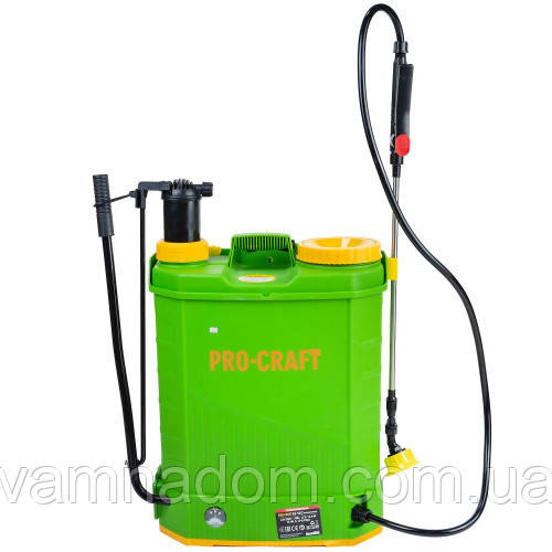 Акумуляторний обприскувач Procraft AS-16/2 (2 в 1 ручний і автоматичний режим), фото 1