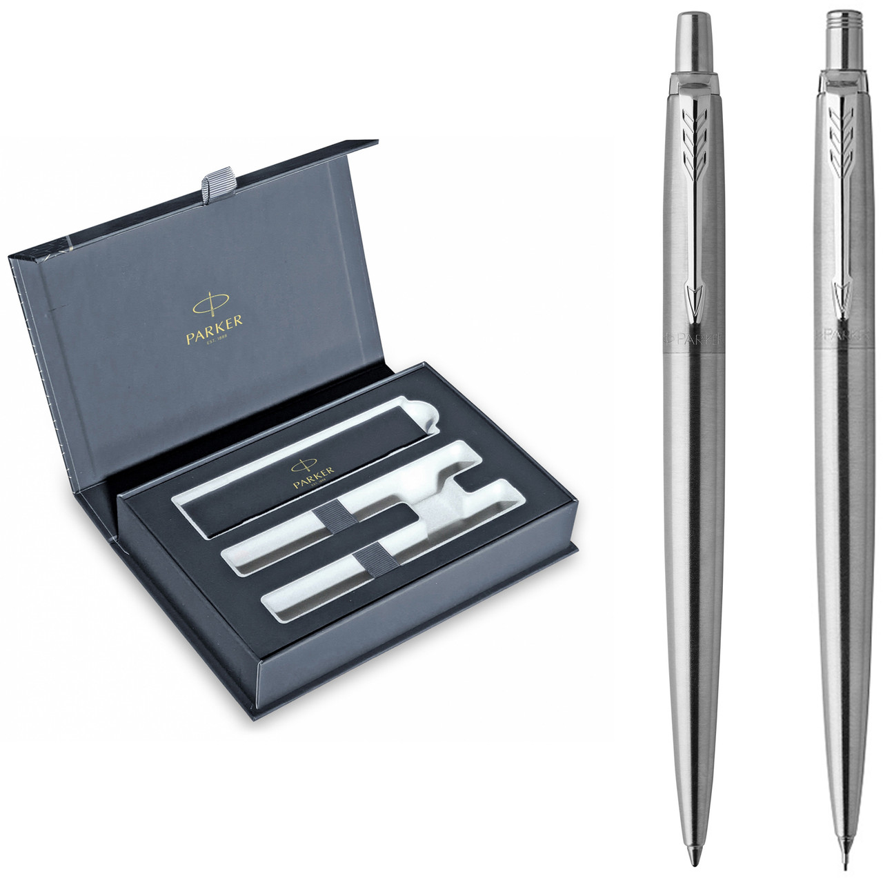 Набір ручок Parker JOTTER 17 SS CT BP+PCL в подарунковій упаковці DUO24 (16172b24)