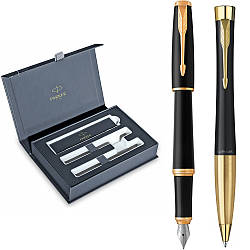 Набір ручок Parker URBAN 17 Muted Black GT FP+BP в подарунковій упаковці DUO24 (30092b24)