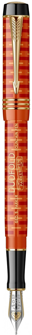 Ручка Parker чорнильна DUOFOLD 100 LE Red FP18-С F (Limited Ed 100) (98401)