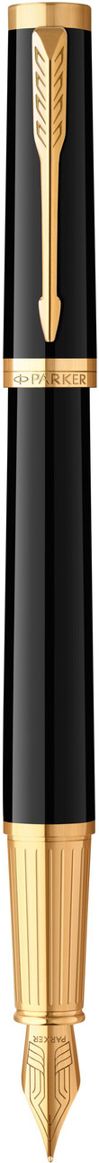 Ручка Parker чорнильна INGENUITY Black Lacquer GT FP F (60011)