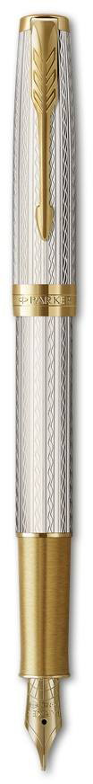 Ручка Parker чорнильна SONNET 17 Silver Mistral GT FP18 F (88611)