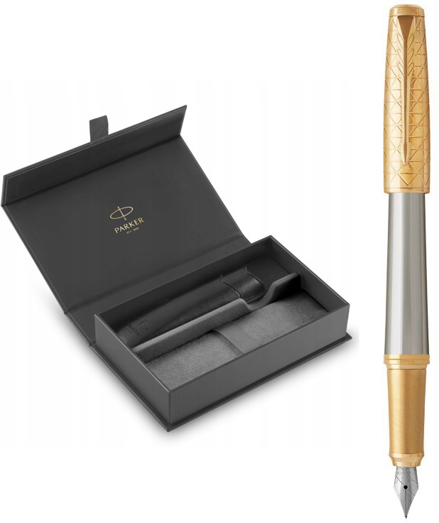 Набір Parker ручка чорнильна URBAN 17 Premium Aureate Powder GT FP F + чохол + в подарунковій упаковці GIFT24 (32311b24)