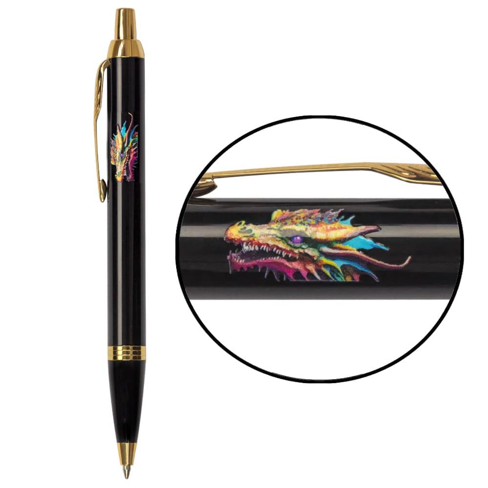 Ручка Parker кулькова IM 17 ZODIAC Black GT BP Яскравий Дракон (22032_Z3330u)