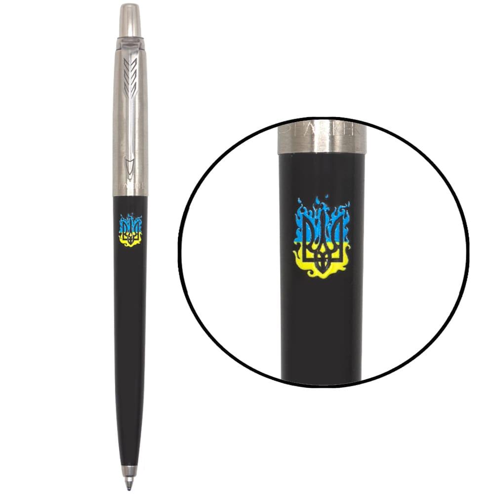 Ручка Parker кулькова JOTTER 17 Originals UKRAINE Black CT BP вогненний Тризуб (15632_T0316u)