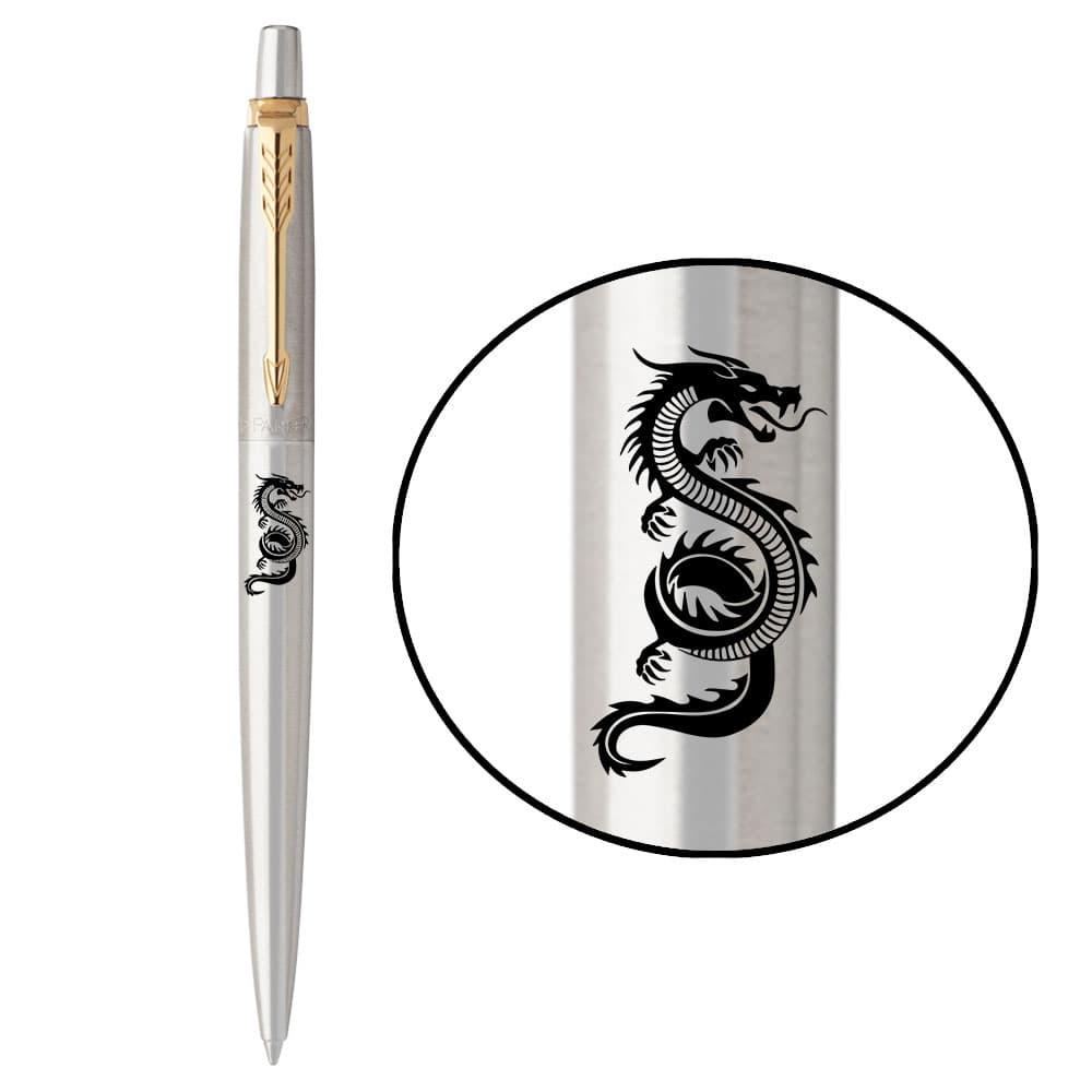 Ручка Parker кулькова JOTTER 17 ZODIAC SS GT BP Зелений Дракон (16032_Z301b)