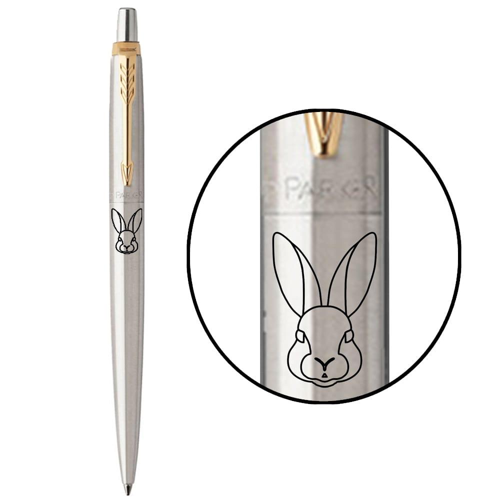 Ручка Parker кулькова JOTTER 17 ZODIAC SS GT BP Кролик (16032_Z201b)
