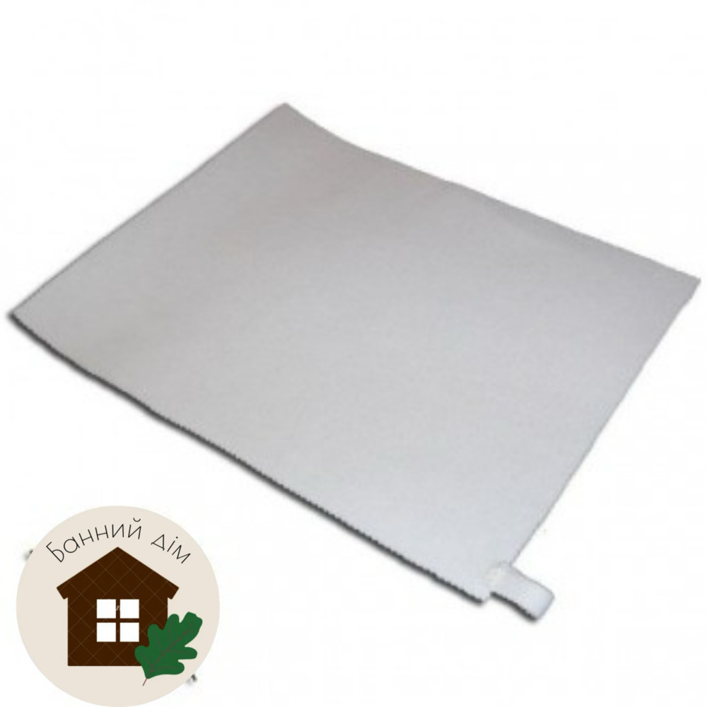 Килимок для лазні "Економ" (35*45см) штучна біла повсть, фото 1