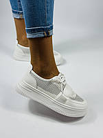 Lonza Prima D Arte Жіночі кеди білі. Натуральна шкіра плюс текстиль. Розмір 37 38 39 40