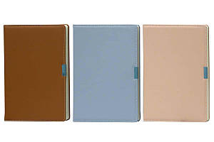 Блокнот В5 100арк., в клітинку, обкладинка штучна шкіра ООПТ мікс