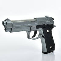 Детский пистолет стреляет пластиковыми пулями 6мм метла 27 см (2021-M92A)