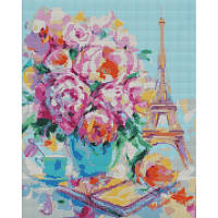 Картина по номерам Santi Цветущий Париж 40*50 см алмазная мозаика (954700)