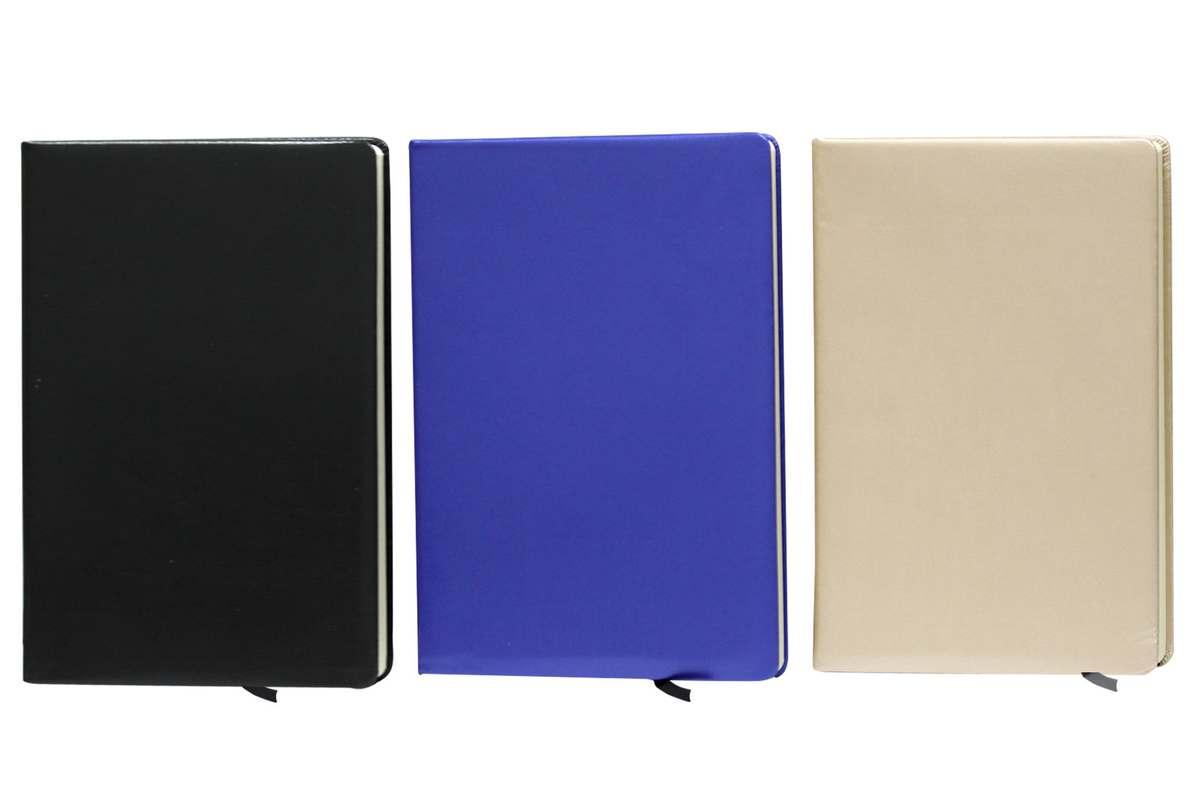 Блокнот В5 120арк., в клітинку, обкладинка штучна шкіра ООПТ мікс