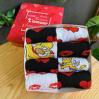 Подарочный набор носков мужчине на 8 пар 40-45 р черные и белые повседневные, качественные, трикотажные