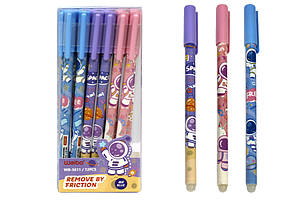 Ручка гелева пиши-стирай ООПТ Космос 0,5мм синя (12)