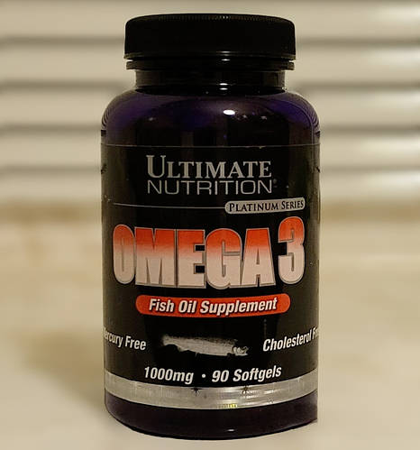Ultimate Nutrition Omega-3 90 капсул Высококачественные Омега-3 для ...