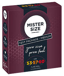 Набор презервативов Mister Size Test Package Medium 53–57–60