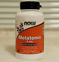 Для сну мелатонін Now Foods Melatonin 5 mg 180 капсул нау фудс снодійне