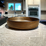 Салатник дерев'яний з горіха ручної роботи. Діаметр 20см., фото 4