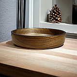 Салатник дерев'яний з горіха ручної роботи. Діаметр 20см., фото 6